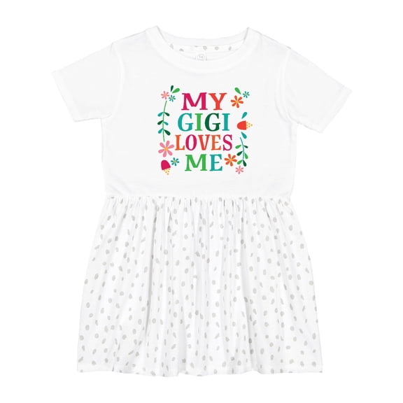 Inktastic My Gigi Loves Me Girls Apparel Girls Toddler Dress