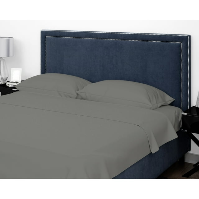 Cotton House - Flannel Sheet Set, 100% Cotton, Twin Size, Dark Grey