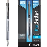 Pilot Better Retractable Ball Point Pens, Fine Point, Black, 12 Count