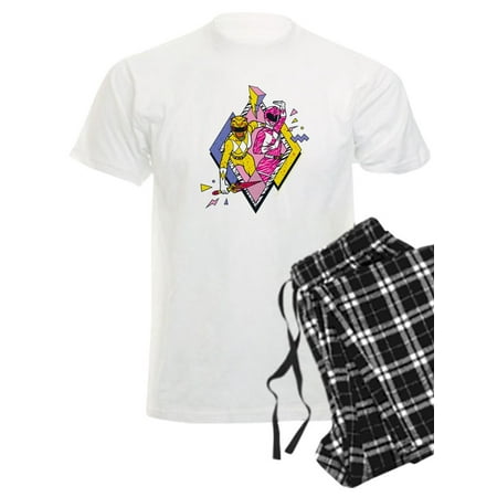 

CafePress - Power Rangers Yellow Ranger And Pink - Men s Light Pajamas