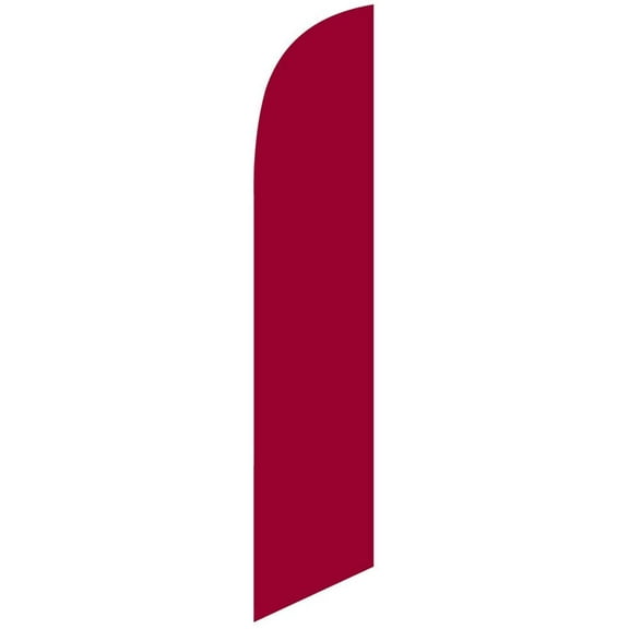 Solid Burgundy Feather Banner Swooper Flag - NO WIND REQUIRED - Replacement FLAG ONLY