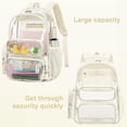 thumbnail image 4 of Mochila transparente CAMTOP de PVC resistente transparente de 17 pulgadas, 4 of 9