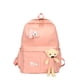 thumbnail image 1 of Mochila Con Decoración De Oso De Peluche, Mochila Escolar De Estilo Preppy Simple, Mochila De Viaje Para Estudiantes Kawaii, 1 of 4