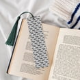 thumbnail image 4 of Kdxio Gray Tractor Print Metal Tassel Bookmarks,Perfect Gift for Art Lovers and Bookworms Metal Bookmarks for Women, 4 of 8