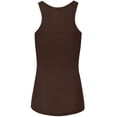 thumbnail image 3 of J. METHOD Women's Tank Top Sleeveless Racerback Basic Stretch Comfy Slim Fitted Ribbed Knit Tops Workout Yoga T Shirt NEWT386 Brown S, 3 of 6