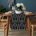 thumbnail image 2 of Black Spring Floral Table Runner - 70 Inch Long, Kitchen Dining Table Runner Dresser Scarves, Modern Abstract Art Farmhouse Farmhouse Decor for Coffee Tables Wedding Party Banquet, 2 of 7