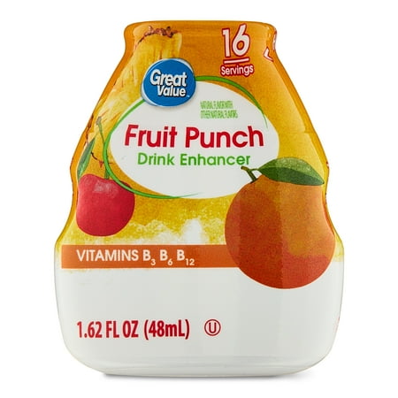 Great Value Fruit Punch Drink Enhancer, 1.62 fl oz