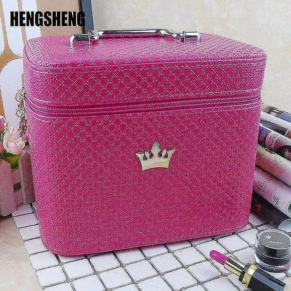 Neceser cosmético HUOGUO Noble Crown para mujer, impermeable