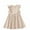 Khaki, variant on REDARER Girls Ruffle Flutter Sleeve Linen Blend Dress Casual Summer Playwear Everyday Outfit,4-5 Years
