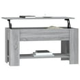 thumbnail image 5 of vidaXL Coffee Table Grey Sonoma 101x49x52 cm Engineered Wood, 5 of 5