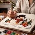 thumbnail image 4 of 3D Pearl Beads Art Craft Kit with Frame, DIY Christmas Pearl Diamond Art Kit, Including Santa Claus, Snowman, Christmas Tree, Reindeer and Gift Boxes for Home Wall Decor, 4 of 6