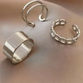 thumbnail image 5 of Balems 3Packs Ring Female Personality Hip Hop Opening Adjustable Cold Wind Niche Retro Ring Hip Hop Suit Ring, 5 of 5