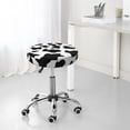 thumbnail image 7 of Kll Milk Cow Round Bar Chair Cushion Cover 14 Inch,Bar Stool Protector With Elastic, Soft Washable, 7 of 7