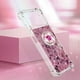 thumbnail image 4 of Funda para Xiaomi Poco X4 Pro 5G con Brillo Líquido Flotante, Purpurina, Parachoques y Anillo Giratorio Soporte, 4 of 5