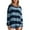 Sky Blue, variant on LYXSSBYX Sweatshirts for Women Loose Fit Women's Fashionable Loose Fitting Casual Color Blocking Stripe Round Neck Long Sleeved Top