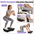 thumbnail image 6 of Hlthair Mini Vibration Plate Machine For Lymphatic Drainage, Shake Plate Exercise Machine Fat Burner For Weight Loss, Portable Shaking Whole Body Workout Vibration Platform for Home Gym 1 Piece, 6 of 10