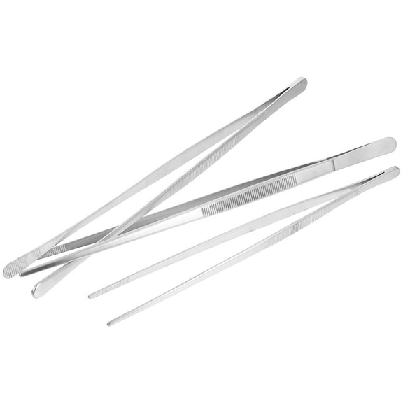 Qnmwood 3Pcs Stainless Steel Tweezers for Kitchen Cooking and Decorating