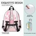 thumbnail image 5 of Pioneer Flower Floral Print Pattern Backpack for School, Cute School Bag with Adjustable Shoulder Straps and Padded Back, 15.25"x11.5"x5.25", 5 of 5