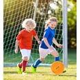 thumbnail image 6 of Barocity Kids Soccer Ball - Premium Boys and Girls Soccer Ball for Kids with Reflective Hex, Small Soccer Ball for Playtime, Training and Games, Cool Soft Soccer Ball for All Ages - Orange, Size 3, 6 of 7