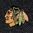 thumbnail image 4 of Men's Antigua Heathered Black Chicago Blackhawks Course Quarter-Zip Jacket, 4 of 4