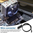 thumbnail image 4 of Fan Hub Splitter Braided Cable Universal Fit Simple Installation Intelligent 4-Pin PWM CPU Cooling Fan Splitter Hub Adapter, 4 of 8