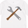 thumbnail image 4 of Inktastic Future Carpenter Tools Hammer Wrench Boys Long Sleeve Toddler T-Shirt, 4 of 5