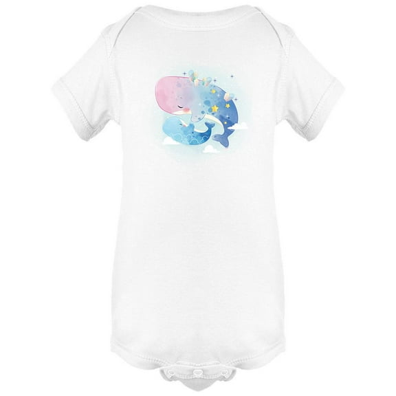 Mommy And Baby Whale Bodysuit Infant -Image by Shutterstock,  6 Months