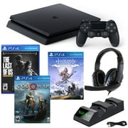 PlayStation 4 Slim 1TB Console with Last of Us, God of War, Horison: Zero Dawn and Accessories