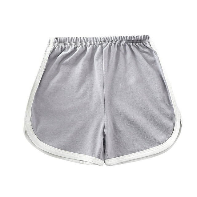 Odeerbi 1-7 Años Niños Niñas Algodón Atlético Dophin Shorts Deportes Yoga Shorts Color Sólido Casual Sports Shorts
