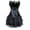Black Black, variant on Corset Dress Bustier Skirt Set for Women Plus Size Lingerie Peacock Nobility Feather Flower Plus Size Black L