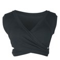 thumbnail image 3 of Viikei Tank Top for Women Sleeveless Tops Plus Size Fashion Casual Solid Color Bottom Strap V-Neck Navel Revealing Vest, 3 of 5