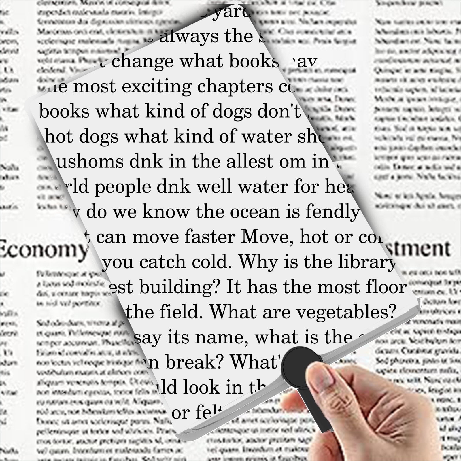 VALSEEL Neck Magnifier For Reading Sewing,Large Screen, Ultra-thin Reading Glass, Hanging Neck, Handheld And Detachable