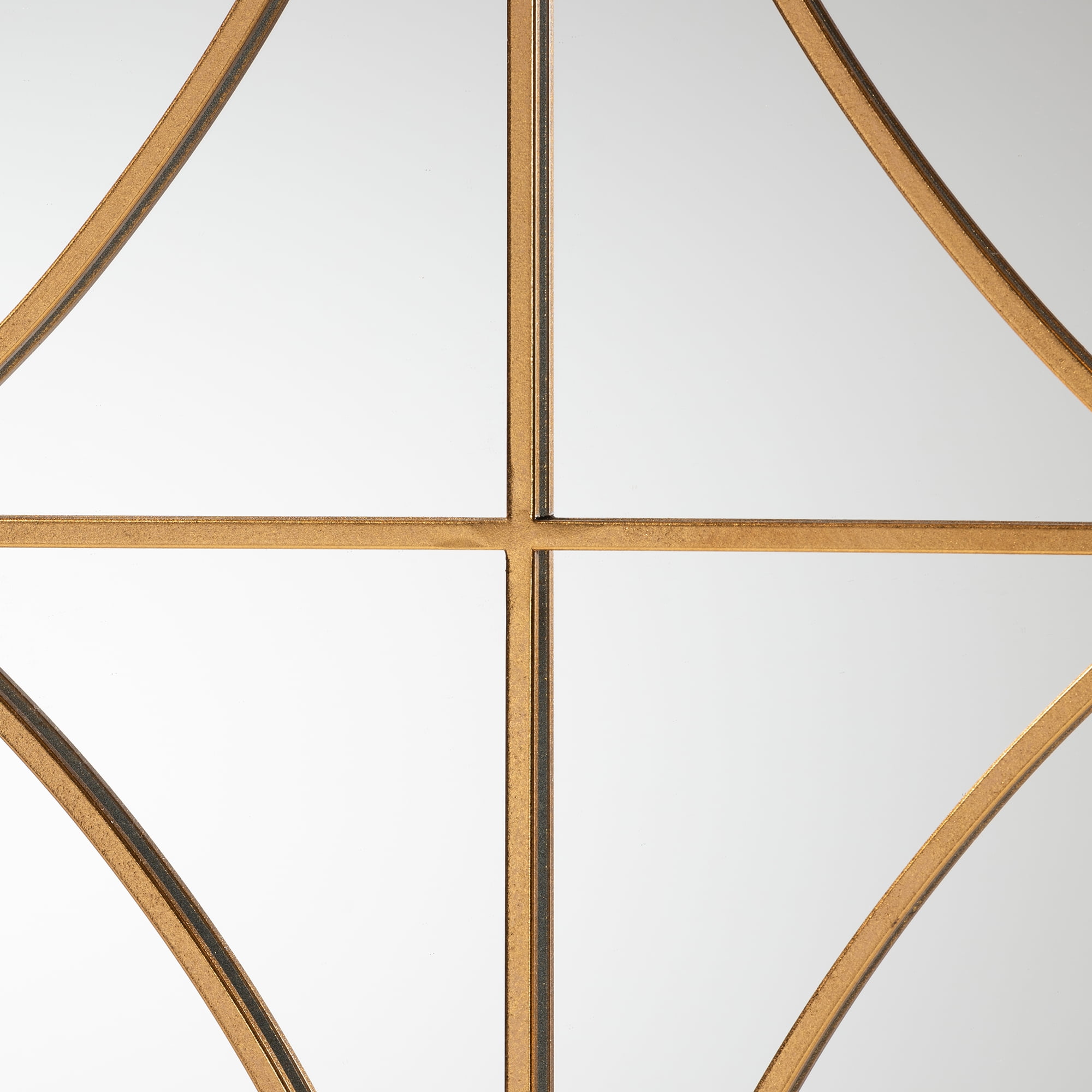 Baxton Studio Celerina Modern and Contemporary Gold Finished Metal Accent Wall Mirror
