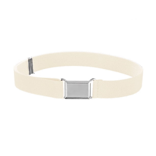 Zhuge Cinturón elástico ajustable, cinturón Blanco lechoso para niños, ideal para fiestas y eventos especiales, 1 pieza