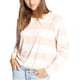 thumbnail image 1 of Sanctuary Clothing Sudadera de terciopelo para mujer, rosa, mediana Sanctuary Clothing Camisa de entrenamiento, 1 of 1