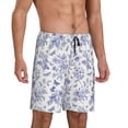 thumbnail image 2 of Fotbe Floral Butterfly Pantalones Cortos de Pijama para Hombre, Ropa de Dormir, Pantalones de Pijama Cortos para Hombre-Medium, 2 of 6