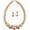 Champagne B, variant on Chunky Large Simulated Pearl Choker Necklace Drop Dangle Earrings Crystal Bib Big Round Beaded Strand Multicolor Costume Statement Wedding Jewelry Set for Women Brides