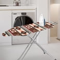 thumbnail image 2 of Renewold Fashion Ironing Board Cover and Pad 15x54 Aztec Western Geometric Ironing Pad Covers Resist Scorching and Staining Reflective Ironing Board Protector, Brown, 2 of 5
