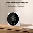 thumbnail image 2 of Lepmerk Smart LCD Touchscreen Thermostat for Electric Heating, 16A Programmable Weekly Timer, Black TP908UHP, Compatible with Underfloor and Boiler Systems, 2 of 6