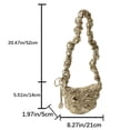 thumbnail image 2 of Bolso de hombro Mujer Moda Casual Sólido Abajo Nube Plisado Axilas Bolsos Oro, 2 of 8