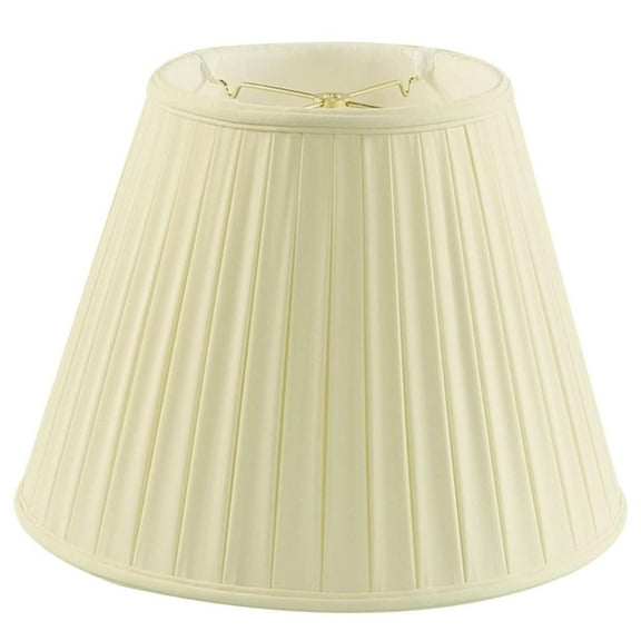 Home Concept 11x18x13.5 Empire BoxPleat Egg Shell Lamp Shade