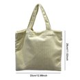 thumbnail image 4 of Bolso Mujer Pana Tote Simple Gran Capacidad Mujer Compras Blanco, 4 of 9
