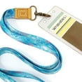 thumbnail image 3 of Wrapables Lanyard Keychain and ID Badge Holder, Galaxy Blue, 3 of 8