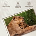 thumbnail image 6 of Elephant Stock Motherly Lioness Wall Art - Horizontal Canvas Wall Art - Living Room Wall Decor - Animal Canvas - Beige And Brown Decor - 39" x 26", 6 of 8