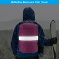 thumbnail image 5 of Uxcell 65-75L Waterproof Backpack Rain Cover with Reflective Strap XL Rose Red, 5 of 6