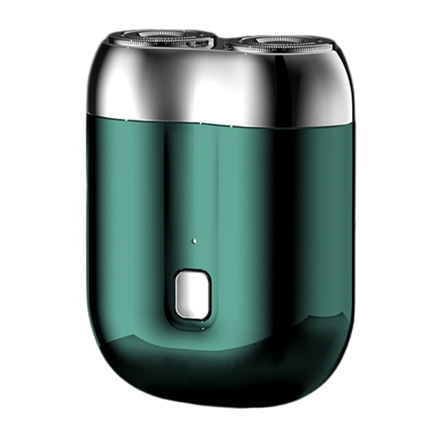 Mini Afeitadora eléctrica para hombres, maquinilla de afeitar eléctrica de doble cabezal, afeitadora de viaje impermeable, recortadora de barba recargable, maquinilla de afeitar magnética para Barba