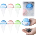 thumbnail image 1 of Filet Flottant de Filtration des Poils pour Enlever les Peluches, Attrape-Charpie pour Laveuse, Enlève-Poils d'Animaux pour Lessive, Sacs de Filet de Filtre à Poils Réutilisables pour Laveuse (Lot de 6 Couleurs Assorties), 1 of 1