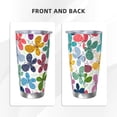 thumbnail image 3 of KLL Colorful Butterflies Print 40oz Stainless Steel Insulated Car Cup with Spillproof Lid - Keep Your Drink Hot or Cold on the Go-Straw Two-piece Set, 3 of 8