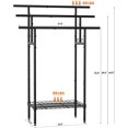 thumbnail image 6 of 44" Tall Standing Towel Racks for Bathroom, 3 Tier Towel Rack with Basket, Outdoor Towel Rackr Organizer, Metal Pool Towel Rack Freestanding, Bedroom, Living Room, Black, 6 of 7