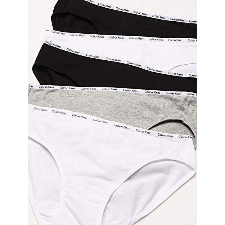 Logo Black/White/Grey, M Cotton Panty Womens Bikini Stretch 5 Klein Calvin Pack,